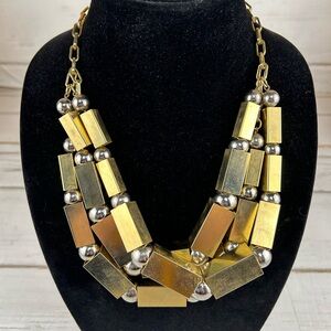 Tory Burch Gold-Tone Multi-Strand Chunky Necklace